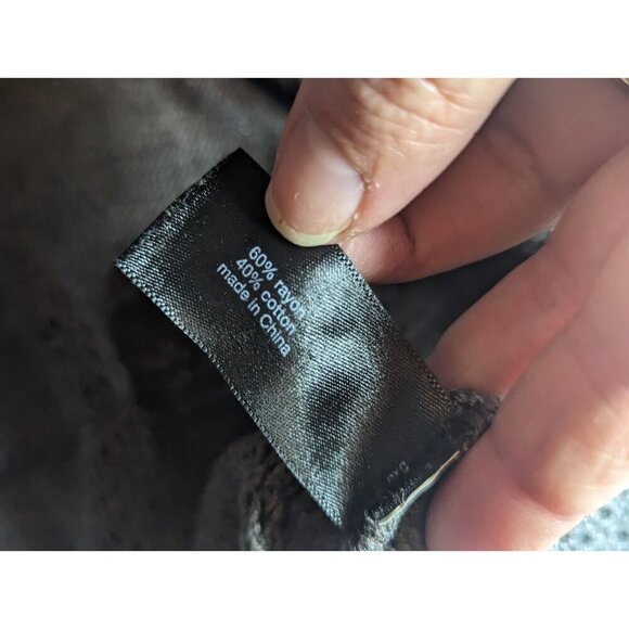 Lane Bryant Gray Sleeveless Sweater Open Knit Crochet Trim Size 14-16 - Picture 8 of 14